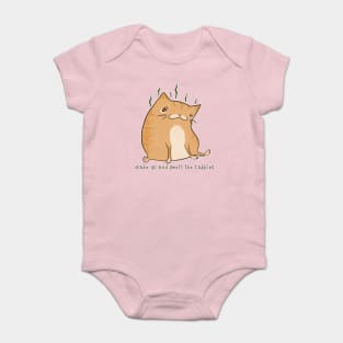 Wake Up and Smell the Tabbies (Orange Version) Baby Bodysuit